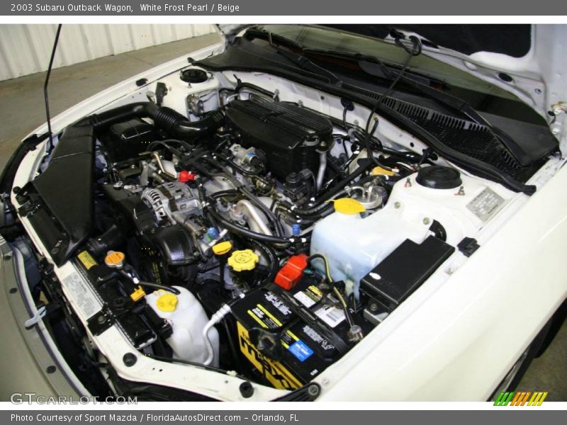 White Frost Pearl / Beige 2003 Subaru Outback Wagon