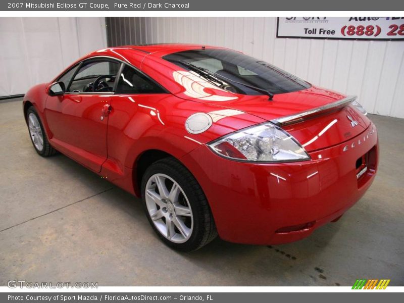 Pure Red / Dark Charcoal 2007 Mitsubishi Eclipse GT Coupe