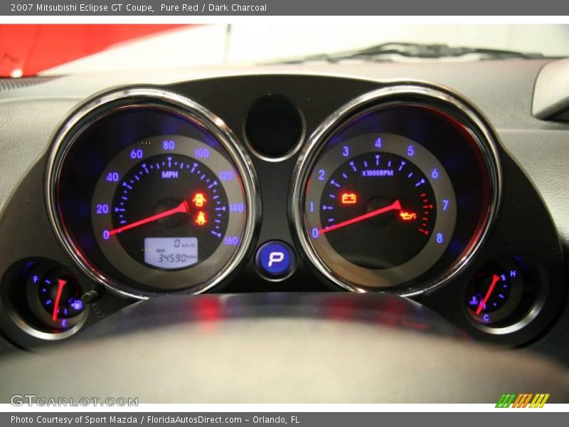 Pure Red / Dark Charcoal 2007 Mitsubishi Eclipse GT Coupe