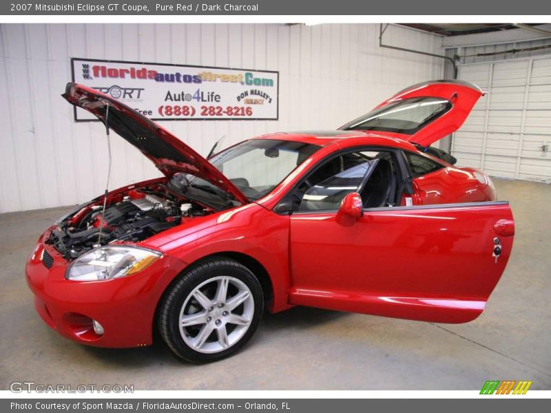 Pure Red / Dark Charcoal 2007 Mitsubishi Eclipse GT Coupe