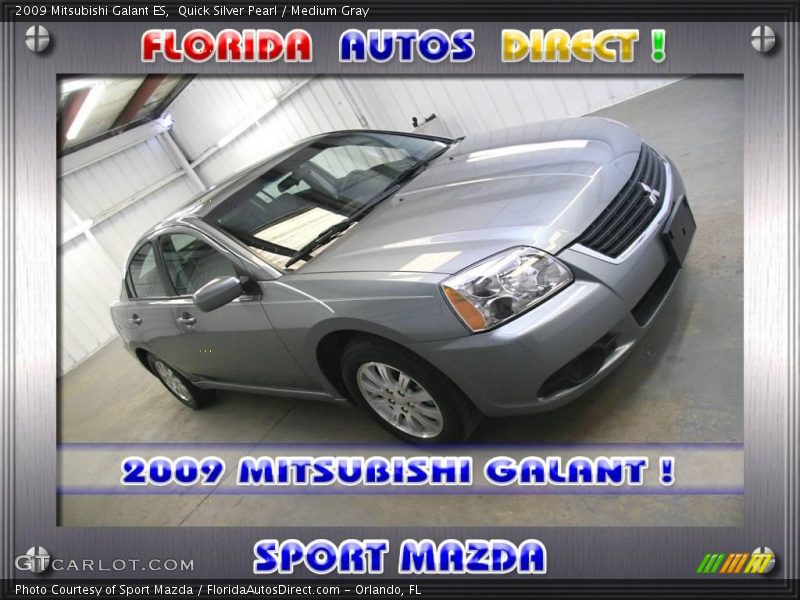 Quick Silver Pearl / Medium Gray 2009 Mitsubishi Galant ES