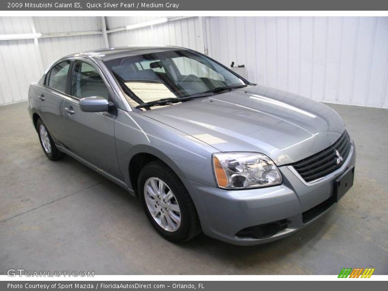 Quick Silver Pearl / Medium Gray 2009 Mitsubishi Galant ES