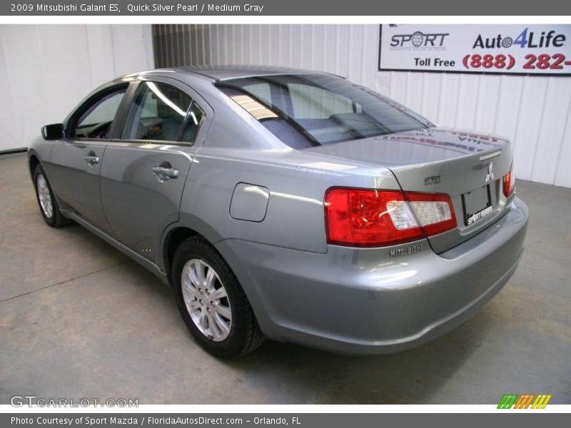 Quick Silver Pearl / Medium Gray 2009 Mitsubishi Galant ES