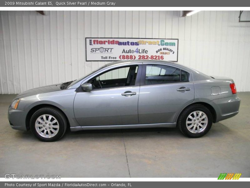 Quick Silver Pearl / Medium Gray 2009 Mitsubishi Galant ES