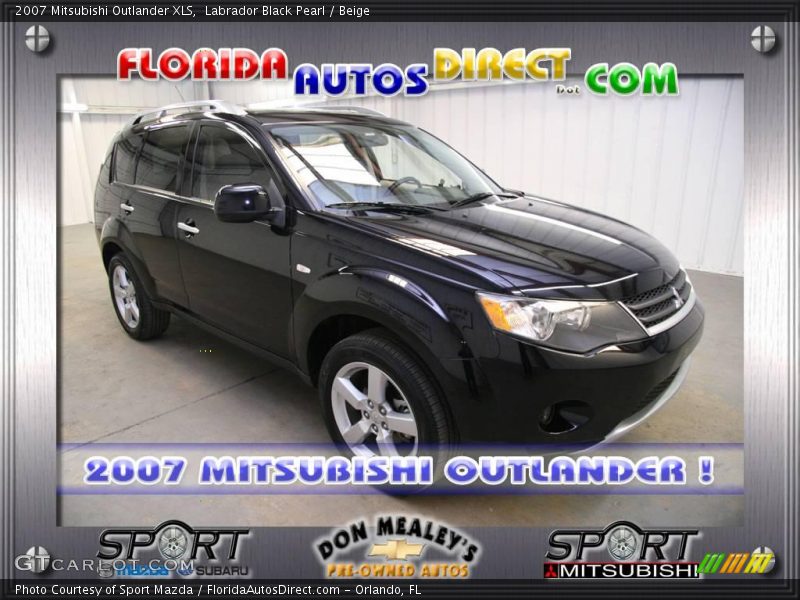 Labrador Black Pearl / Beige 2007 Mitsubishi Outlander XLS
