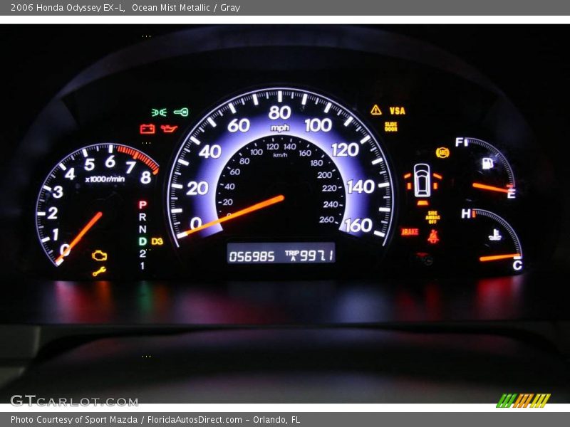 Ocean Mist Metallic / Gray 2006 Honda Odyssey EX-L