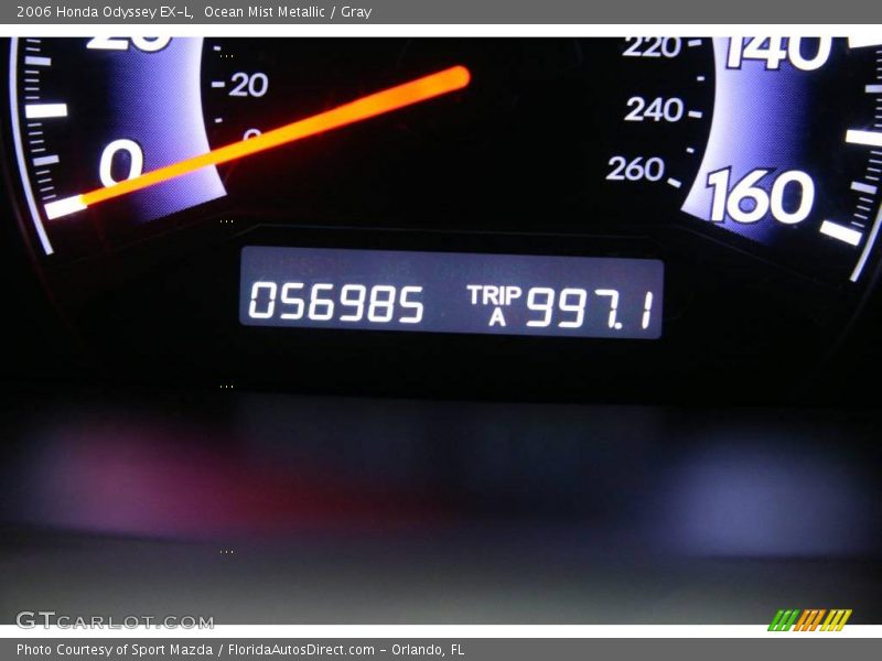 Ocean Mist Metallic / Gray 2006 Honda Odyssey EX-L