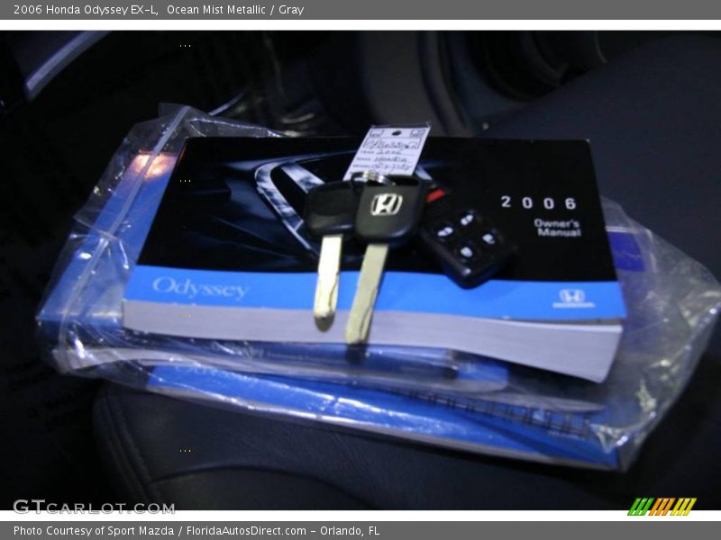 Ocean Mist Metallic / Gray 2006 Honda Odyssey EX-L