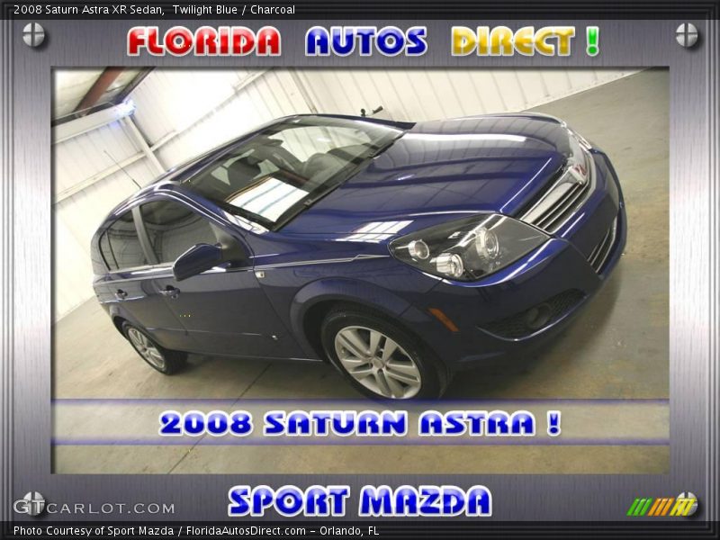 Twilight Blue / Charcoal 2008 Saturn Astra XR Sedan