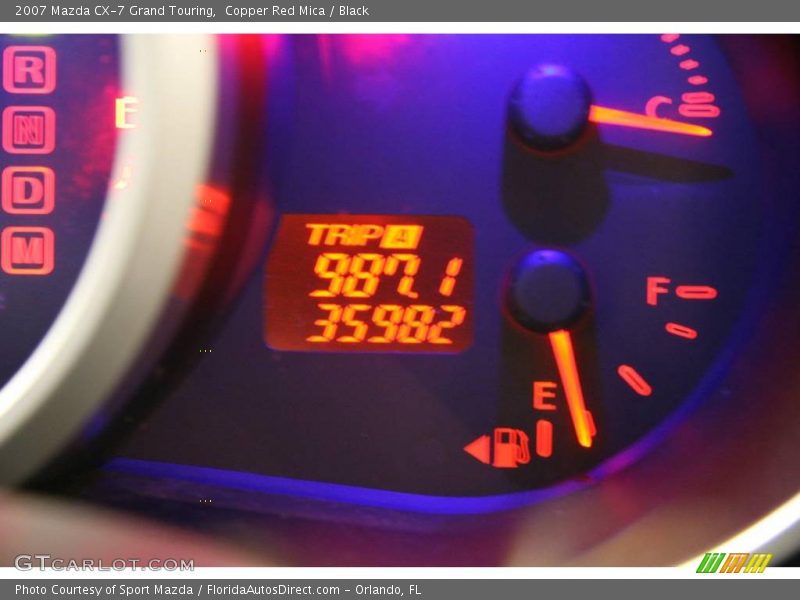 Copper Red Mica / Black 2007 Mazda CX-7 Grand Touring