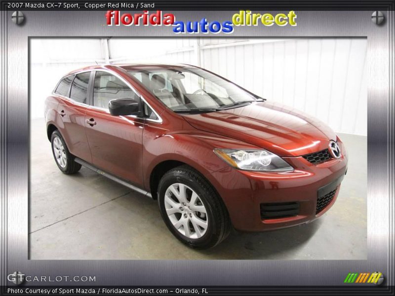 Copper Red Mica / Sand 2007 Mazda CX-7 Sport