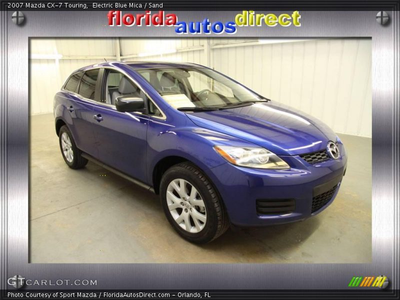 Electric Blue Mica / Sand 2007 Mazda CX-7 Touring