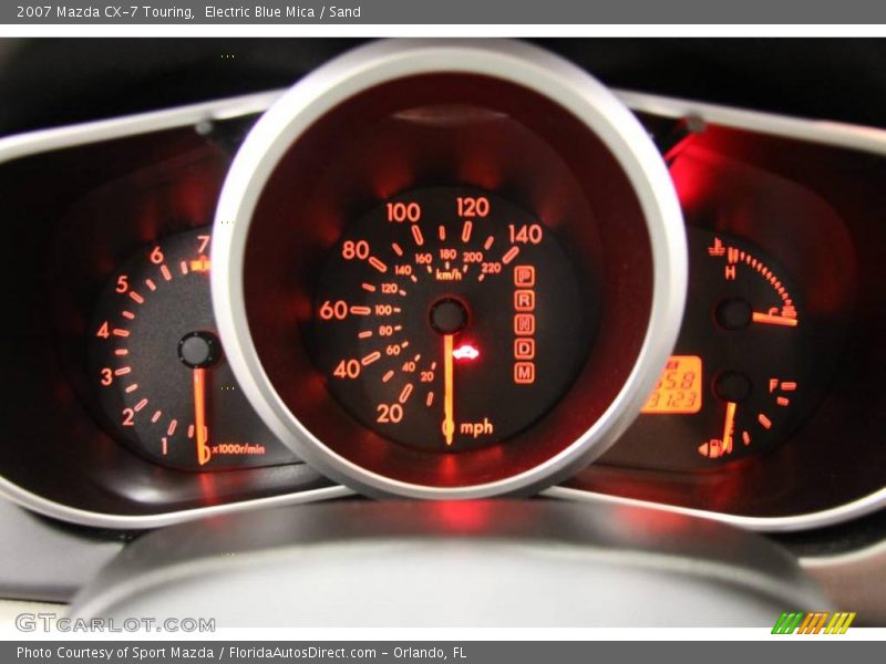 Electric Blue Mica / Sand 2007 Mazda CX-7 Touring