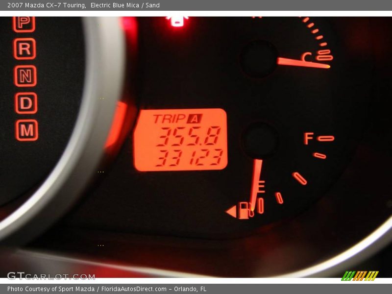 Electric Blue Mica / Sand 2007 Mazda CX-7 Touring