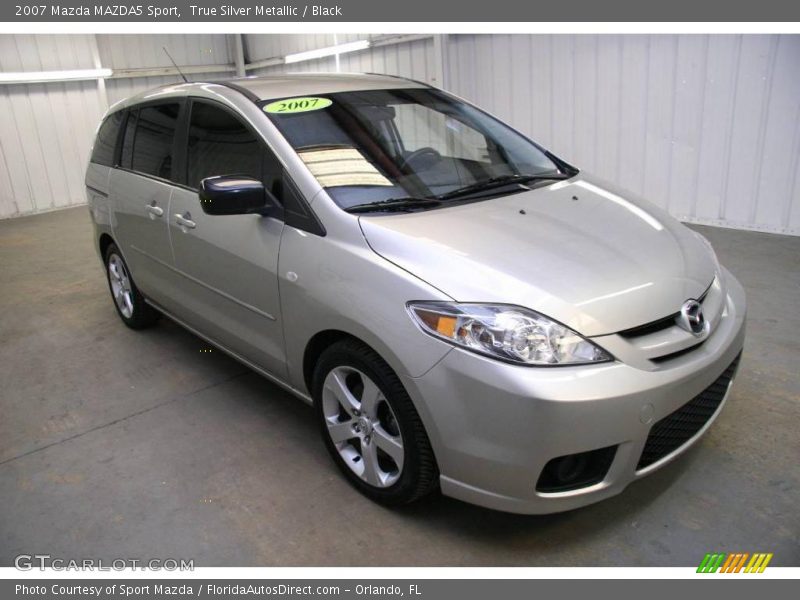 True Silver Metallic / Black 2007 Mazda MAZDA5 Sport