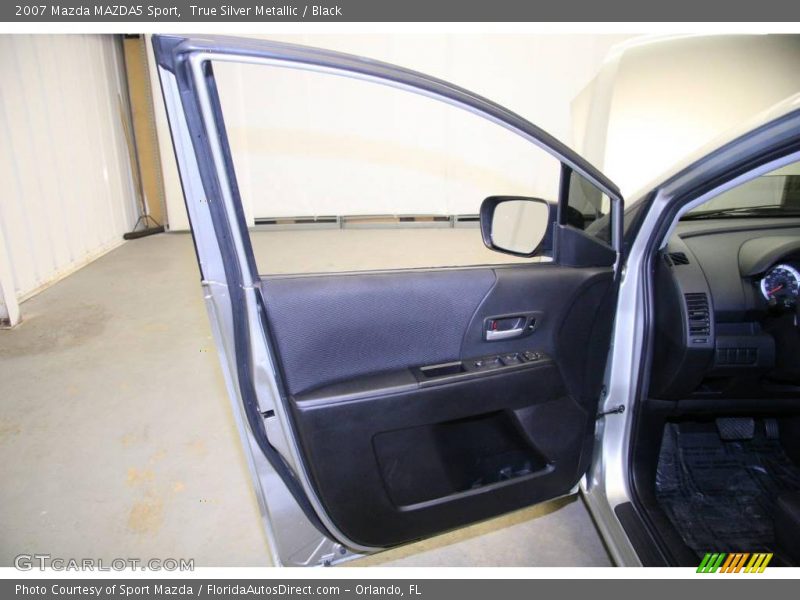 True Silver Metallic / Black 2007 Mazda MAZDA5 Sport