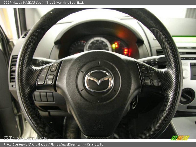 True Silver Metallic / Black 2007 Mazda MAZDA5 Sport