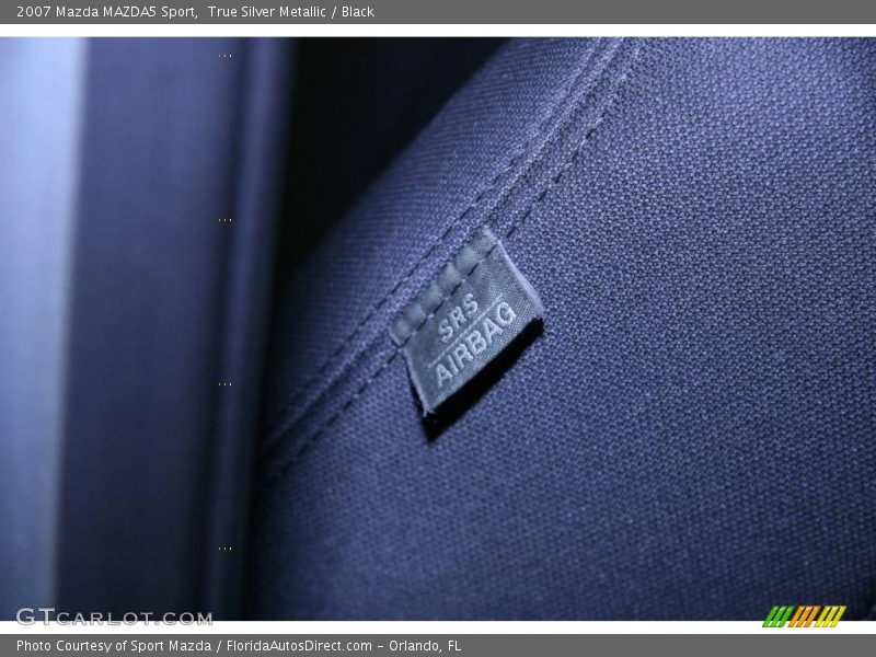 True Silver Metallic / Black 2007 Mazda MAZDA5 Sport