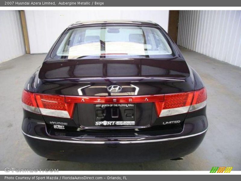 Aubergine Metallic / Beige 2007 Hyundai Azera Limited