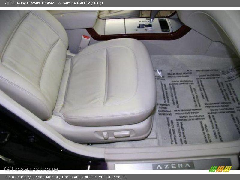 Aubergine Metallic / Beige 2007 Hyundai Azera Limited