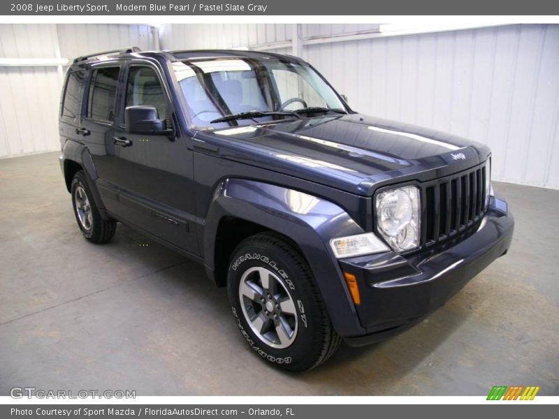Modern Blue Pearl / Pastel Slate Gray 2008 Jeep Liberty Sport