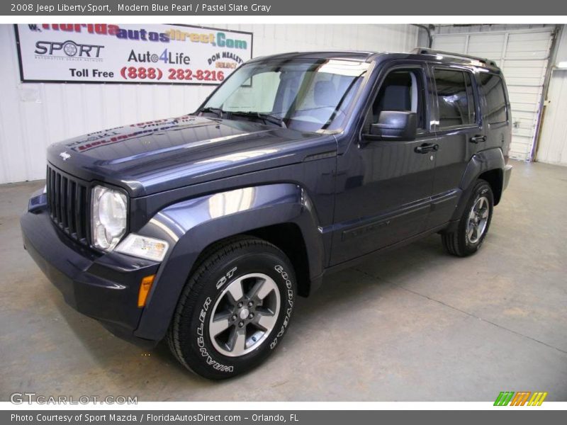 Modern Blue Pearl / Pastel Slate Gray 2008 Jeep Liberty Sport