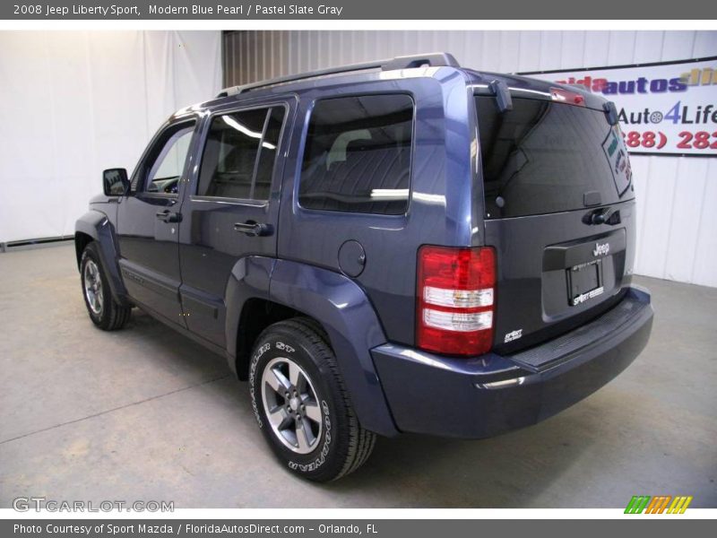 Modern Blue Pearl / Pastel Slate Gray 2008 Jeep Liberty Sport