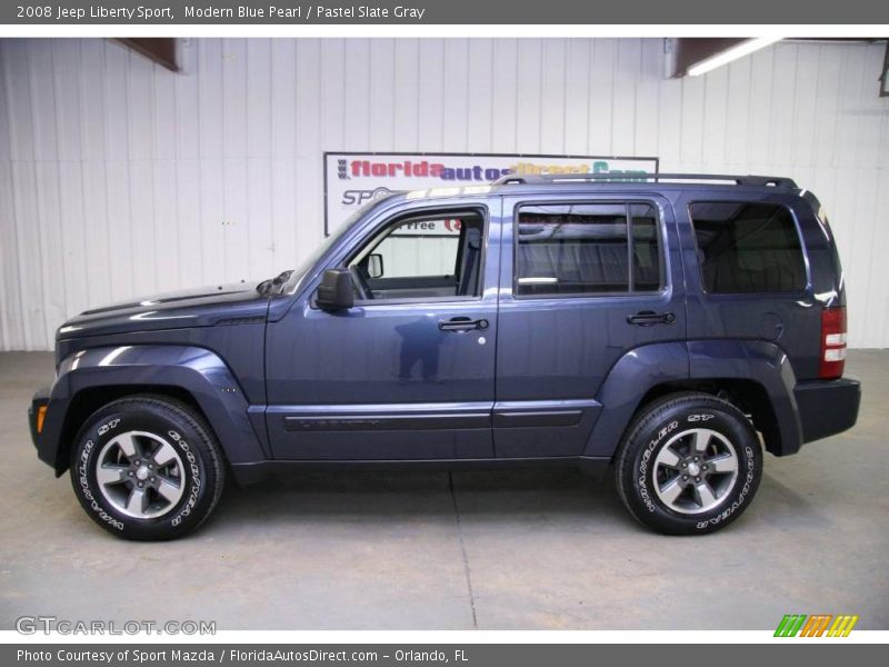 Modern Blue Pearl / Pastel Slate Gray 2008 Jeep Liberty Sport