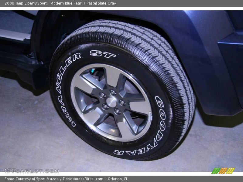 Modern Blue Pearl / Pastel Slate Gray 2008 Jeep Liberty Sport
