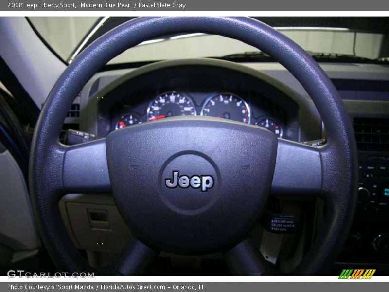 Modern Blue Pearl / Pastel Slate Gray 2008 Jeep Liberty Sport