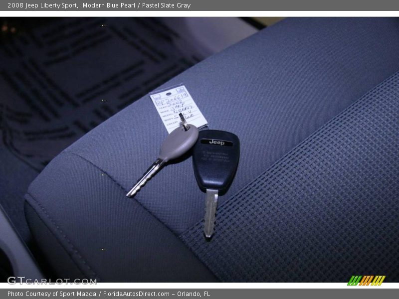 Modern Blue Pearl / Pastel Slate Gray 2008 Jeep Liberty Sport