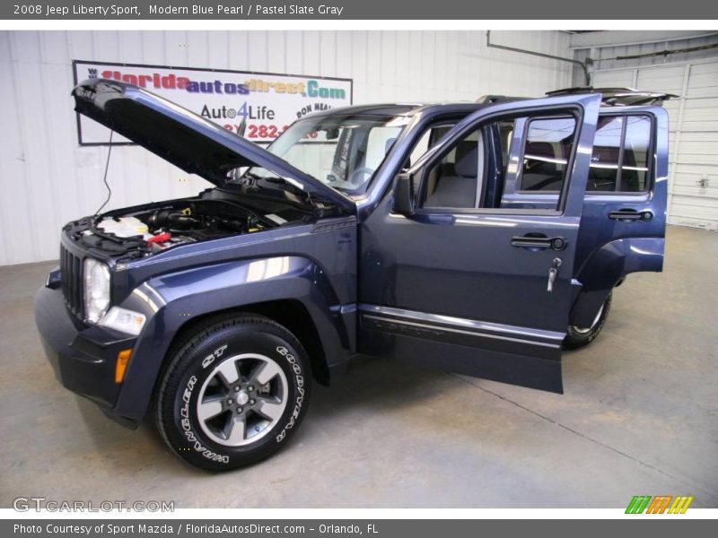 Modern Blue Pearl / Pastel Slate Gray 2008 Jeep Liberty Sport
