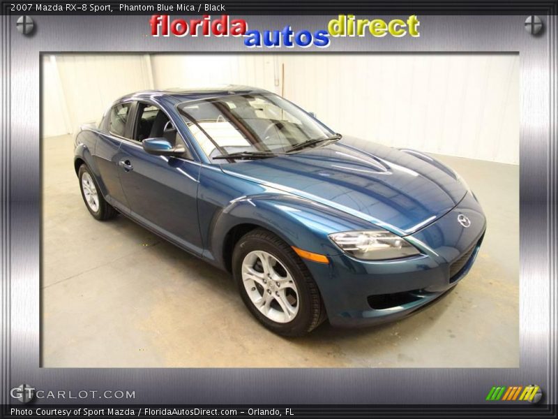 Phantom Blue Mica / Black 2007 Mazda RX-8 Sport