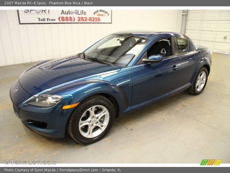 Phantom Blue Mica / Black 2007 Mazda RX-8 Sport