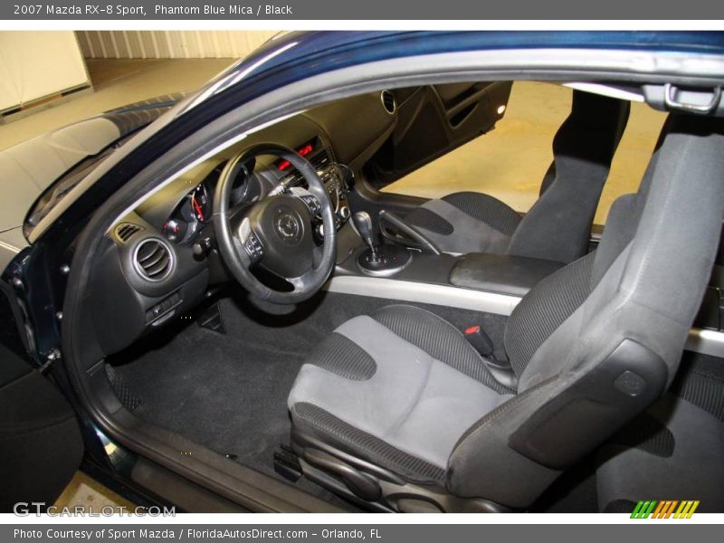 Phantom Blue Mica / Black 2007 Mazda RX-8 Sport