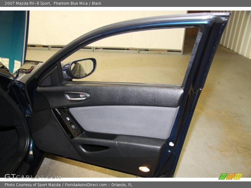 Phantom Blue Mica / Black 2007 Mazda RX-8 Sport