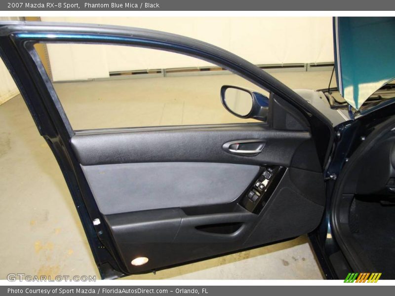 Phantom Blue Mica / Black 2007 Mazda RX-8 Sport