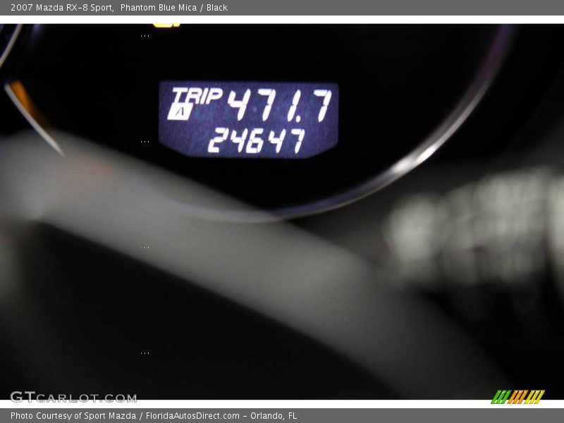 Phantom Blue Mica / Black 2007 Mazda RX-8 Sport