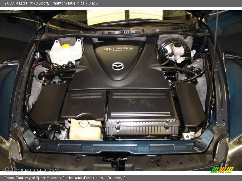 Phantom Blue Mica / Black 2007 Mazda RX-8 Sport