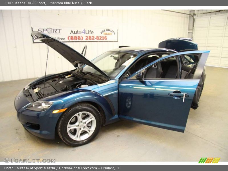 Phantom Blue Mica / Black 2007 Mazda RX-8 Sport