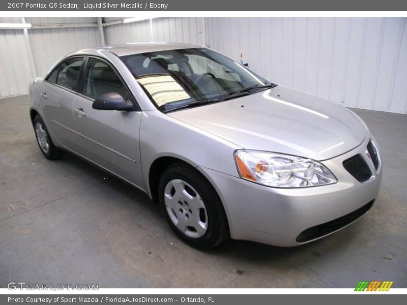 Liquid Silver Metallic / Ebony 2007 Pontiac G6 Sedan