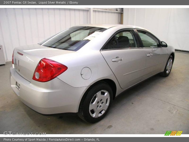 Liquid Silver Metallic / Ebony 2007 Pontiac G6 Sedan