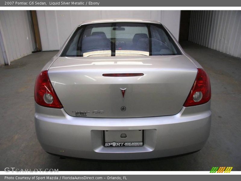 Liquid Silver Metallic / Ebony 2007 Pontiac G6 Sedan