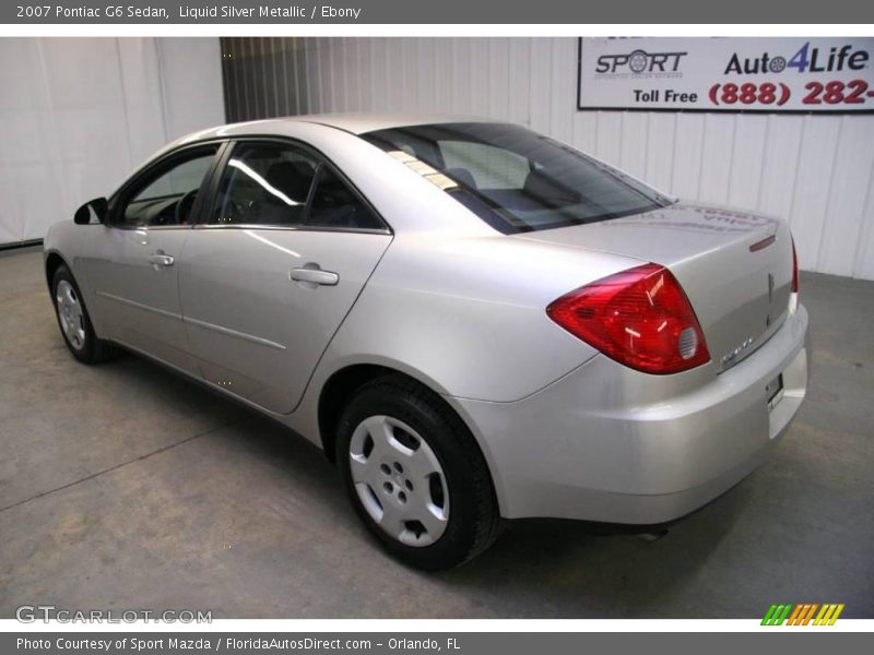 Liquid Silver Metallic / Ebony 2007 Pontiac G6 Sedan