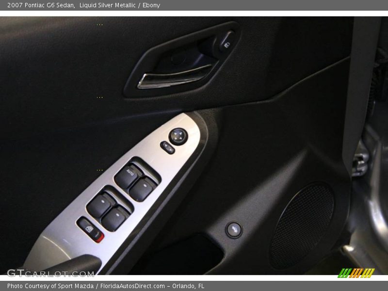 Liquid Silver Metallic / Ebony 2007 Pontiac G6 Sedan