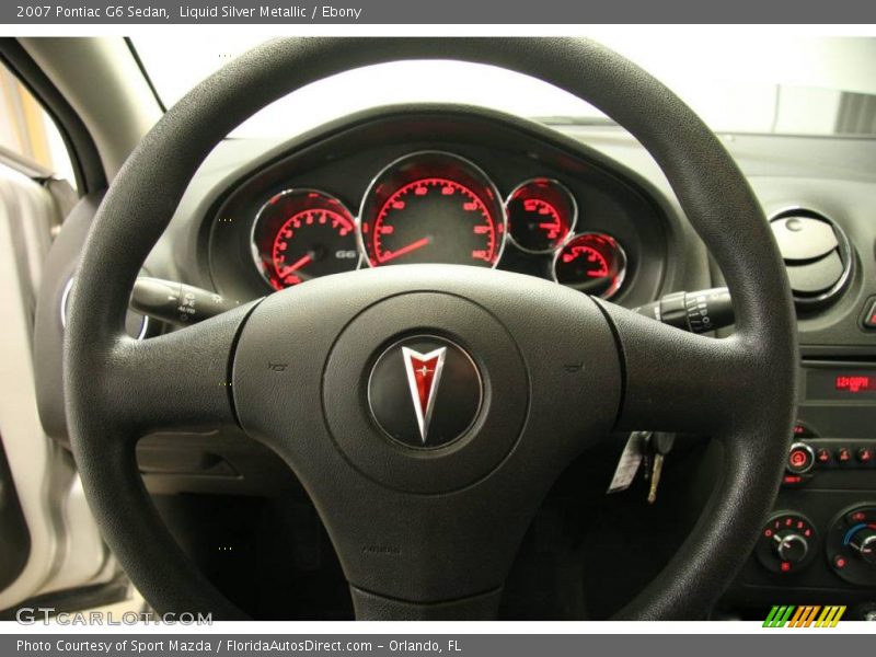 Liquid Silver Metallic / Ebony 2007 Pontiac G6 Sedan