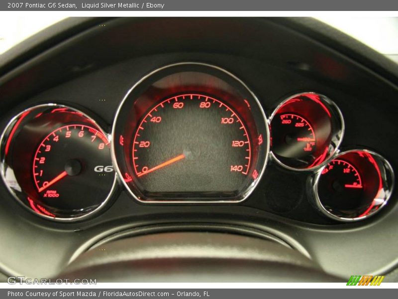 Liquid Silver Metallic / Ebony 2007 Pontiac G6 Sedan