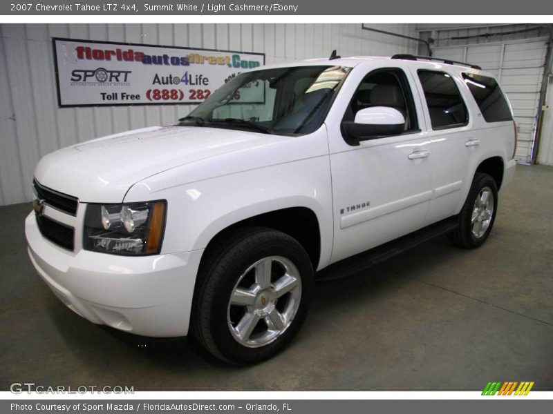 Summit White / Light Cashmere/Ebony 2007 Chevrolet Tahoe LTZ 4x4