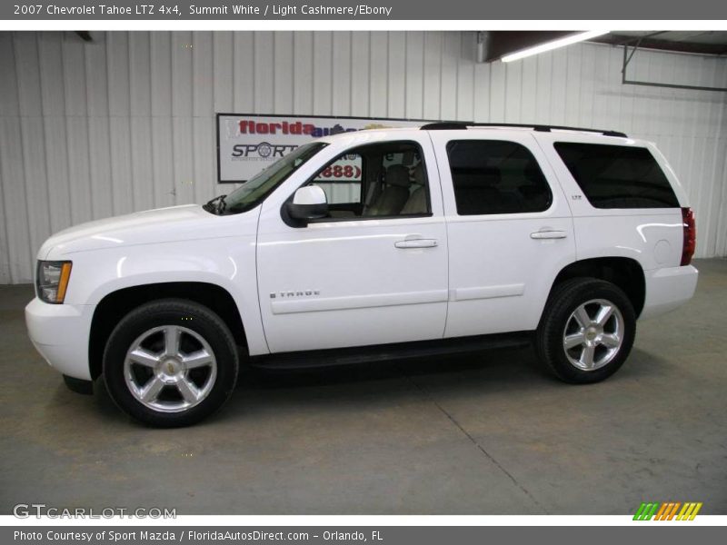 Summit White / Light Cashmere/Ebony 2007 Chevrolet Tahoe LTZ 4x4