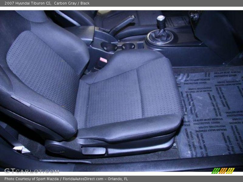 Carbon Gray / Black 2007 Hyundai Tiburon GS